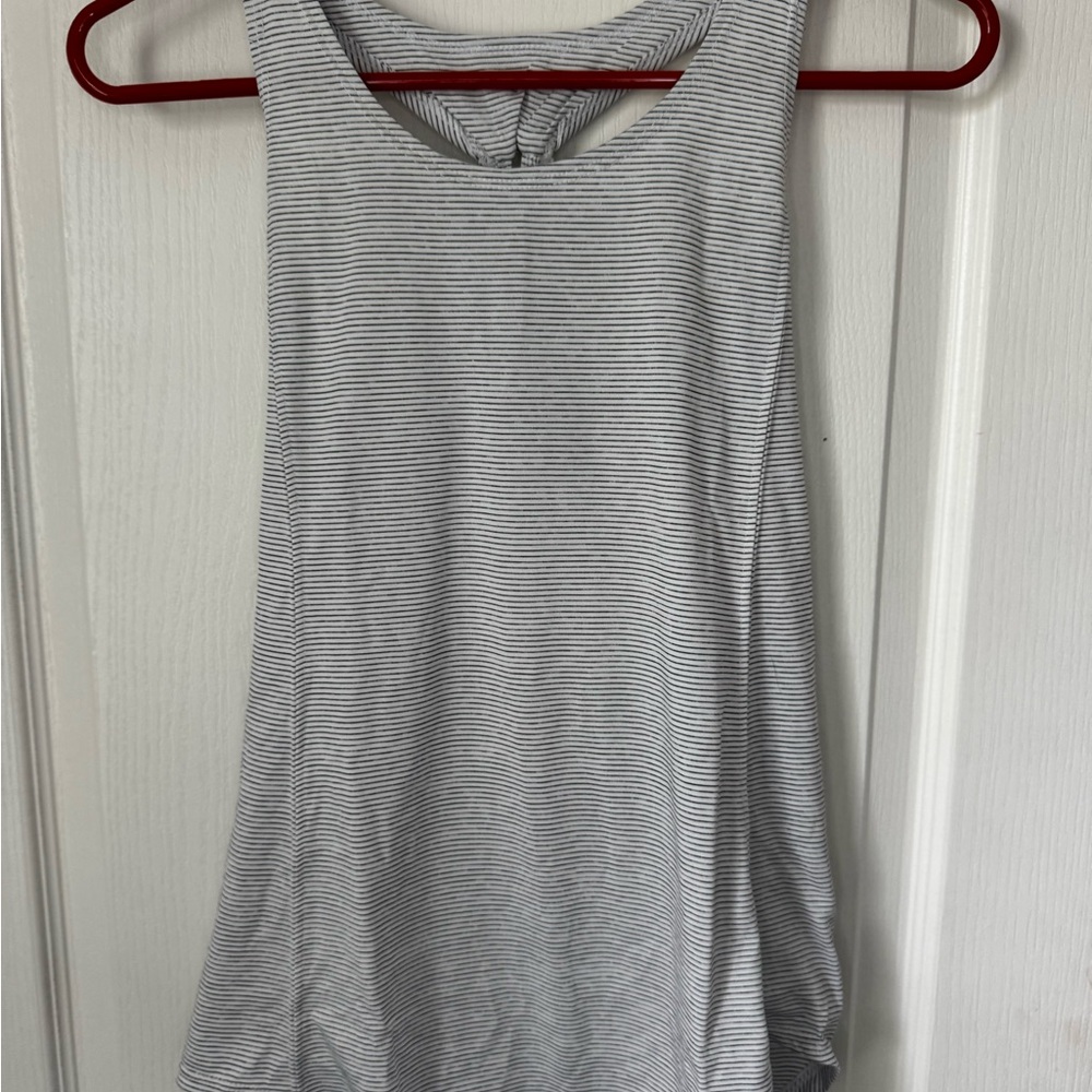 Champion Light Gray Striped Tank Top